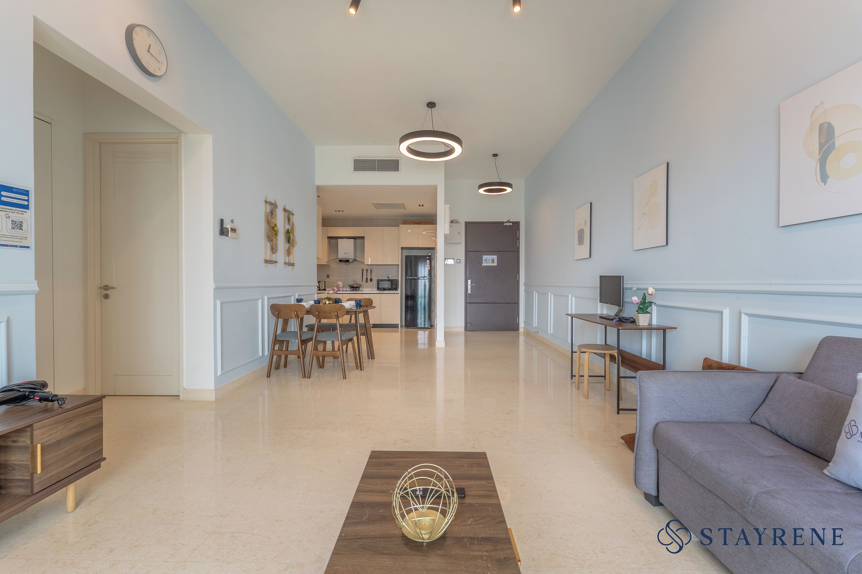 Classic Apartment, 2 Bedrooms, City View | Living area | Flat-screen TV