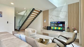 Dupleks Comfort, 3 kamar tidur, pemandangan kota | Area keluarga