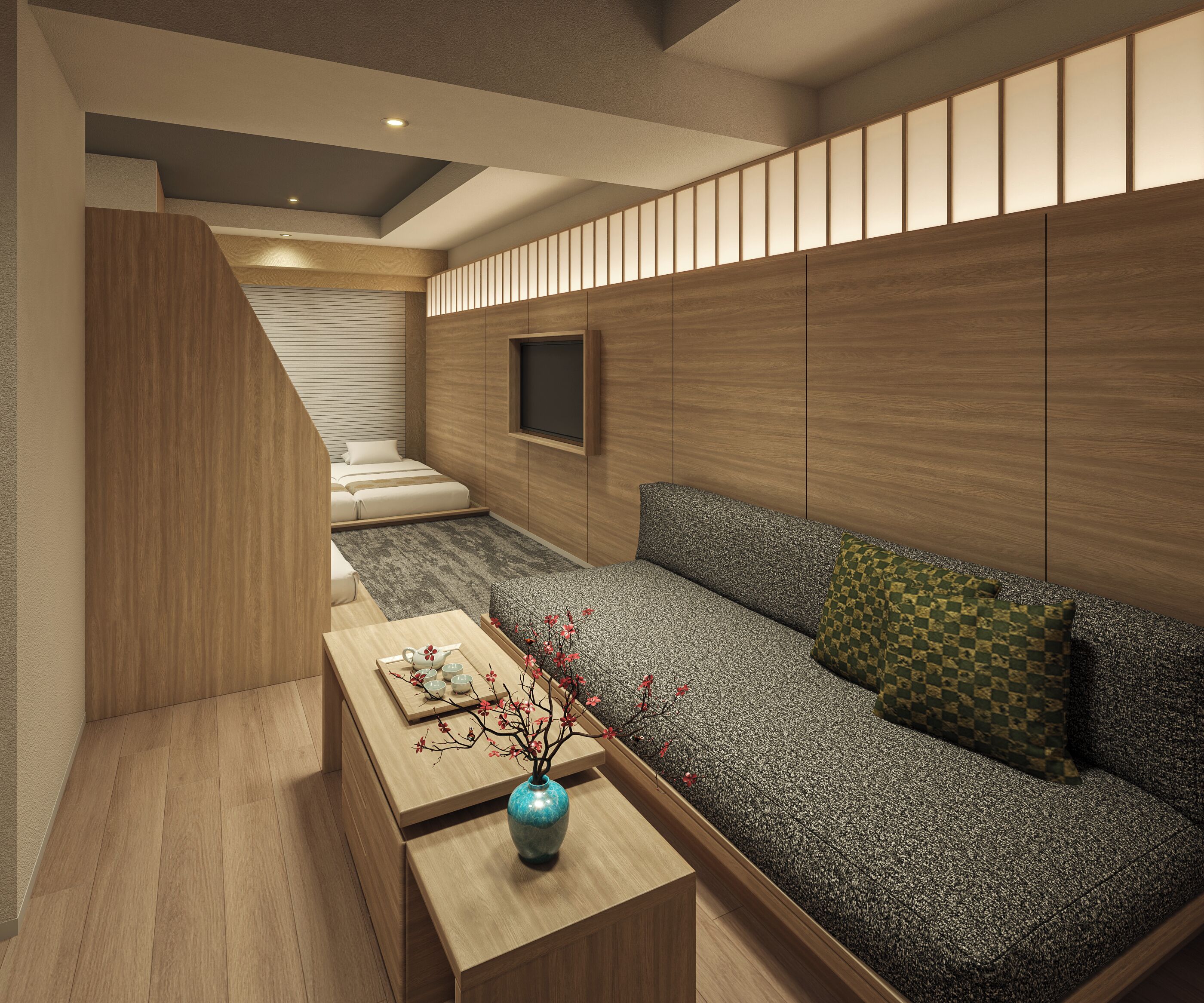 Deluxe-rum (Japanese) | Värdeförvaringsskåp på rummet, gratis wi-fi och sängkläder