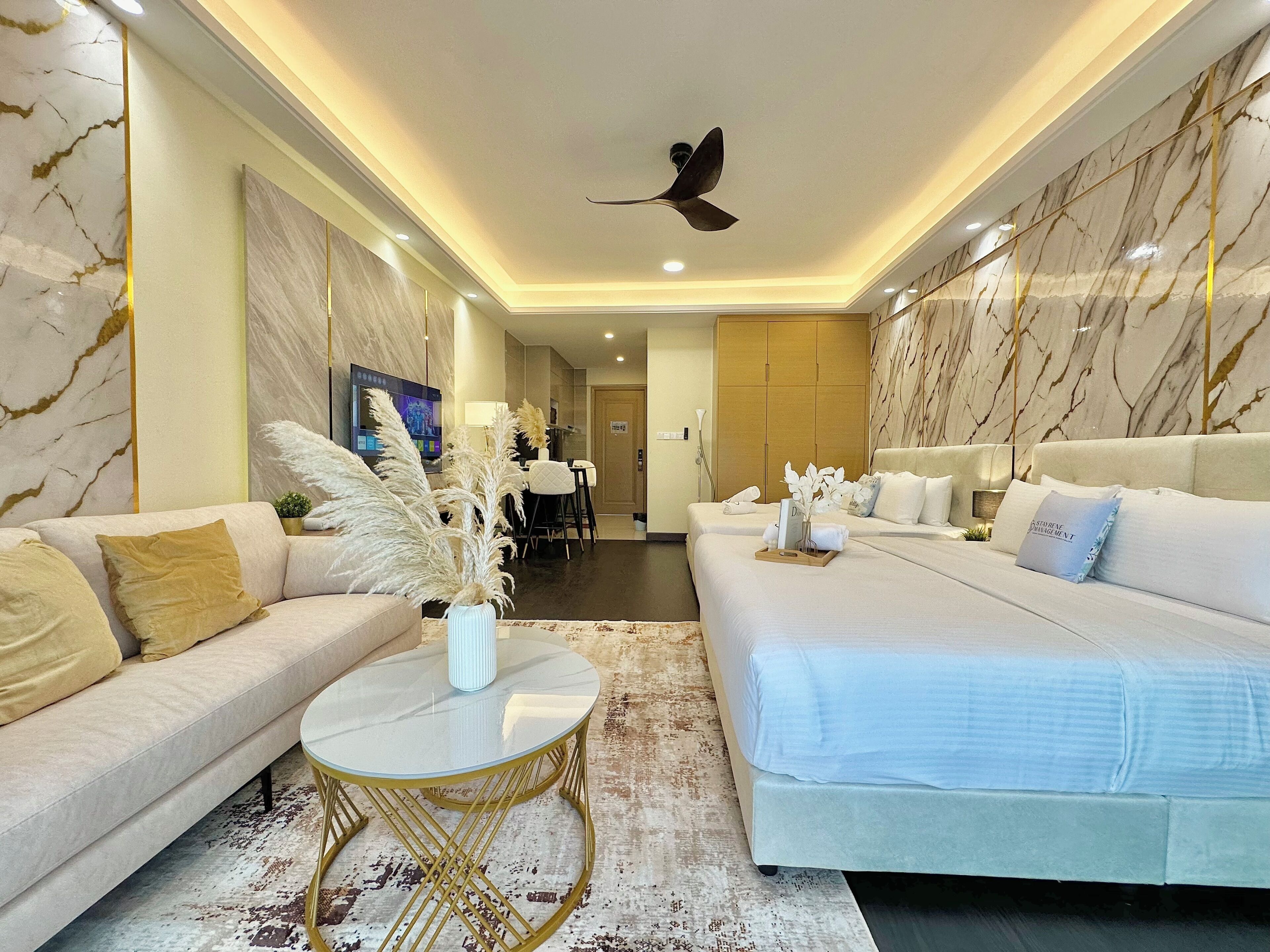 Blackout curtains, iron/ironing board, free WiFi