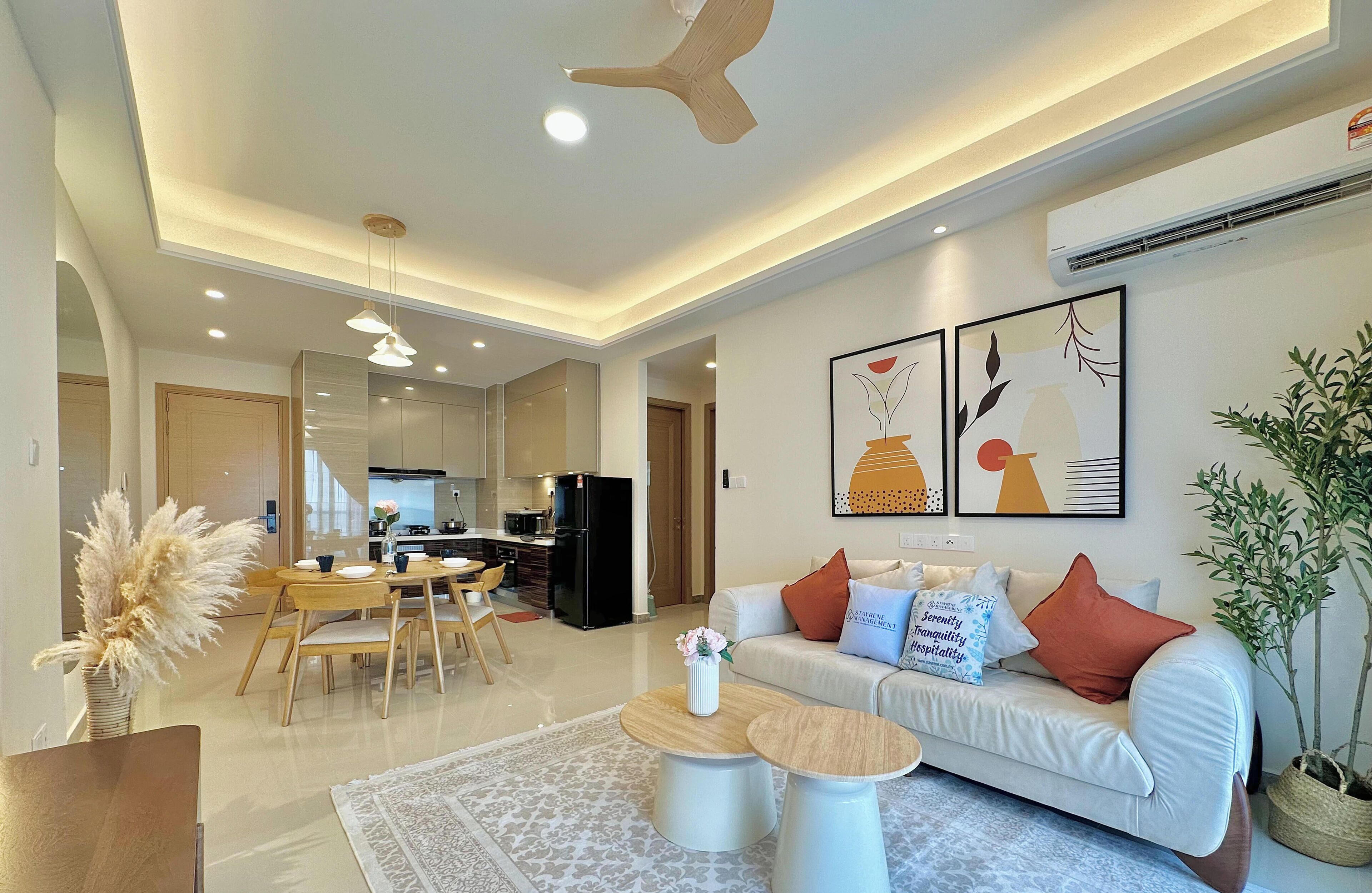 Departamento Confort, 2 habitaciones, balcón | Área de sala de estar