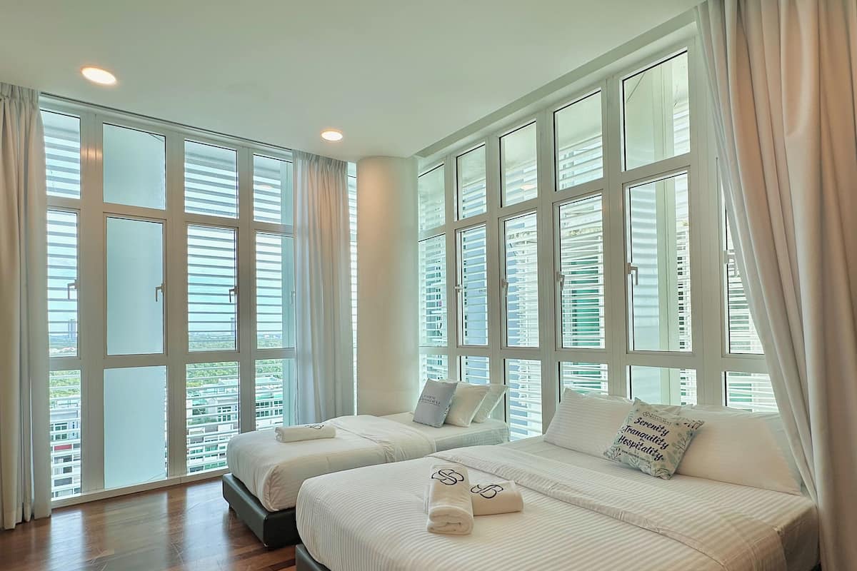 舒適複式房屋, 4 間臥室, 非吸煙房, 空調 | 遮光布/窗簾、熨斗/熨衣板、免費無線上網