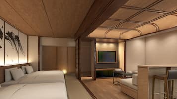 SORA - Sky - Japanese modern style Room with Private Roof Balcony | In-room safe, free WiFi