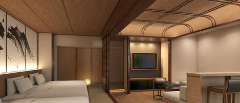 Chambre, non-fumeur (SORA - Sky with Private Roof Balcony) | Coffre-fort, accĂšs au Wi-Fi (inclus)