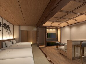 SORA 宙 - Sky 和モダン屋上バルコニー付 | セーフティ ボックス (室内)、WiFi (無料)