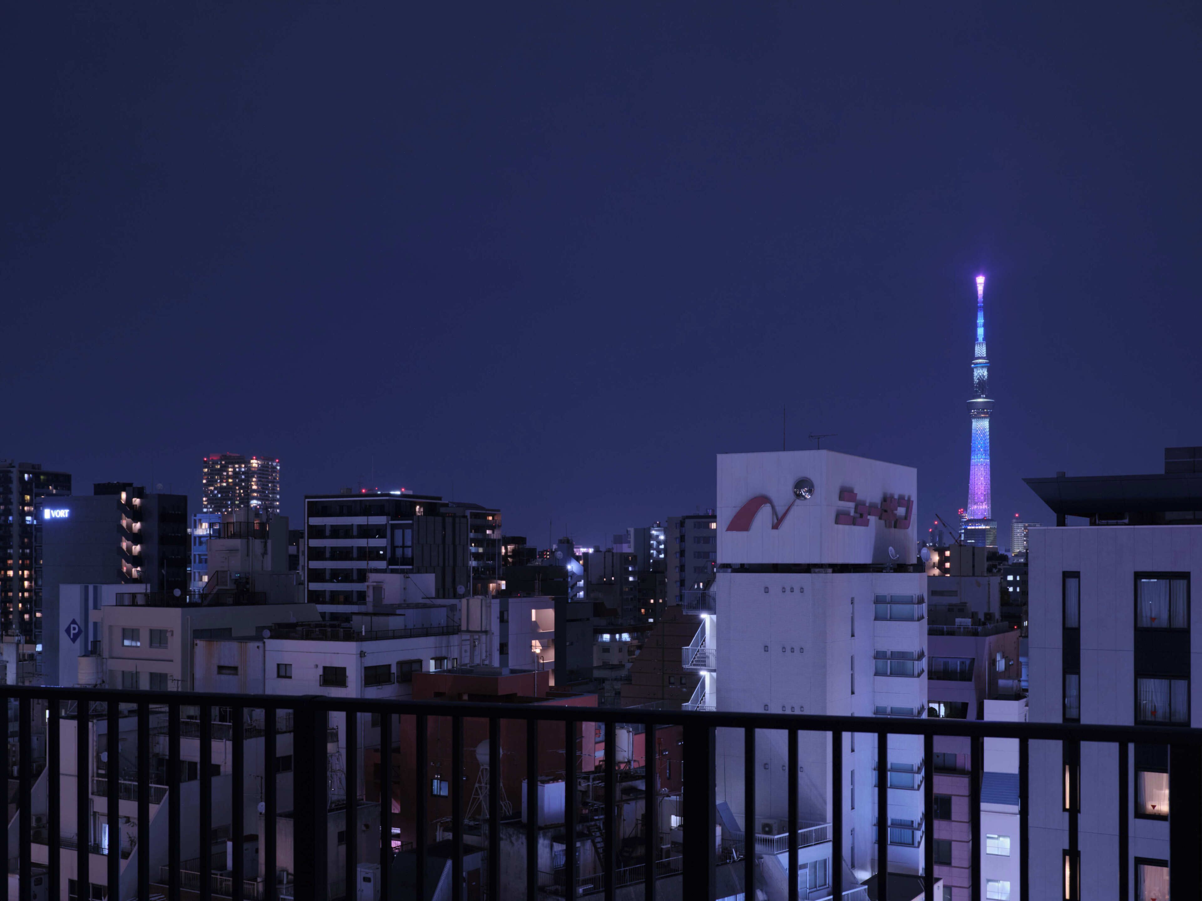 SORA - Sky - Japanese modern style Room with Private Roof Balcony, Non Smoking | In-room safe, free WiFi, bed sheets