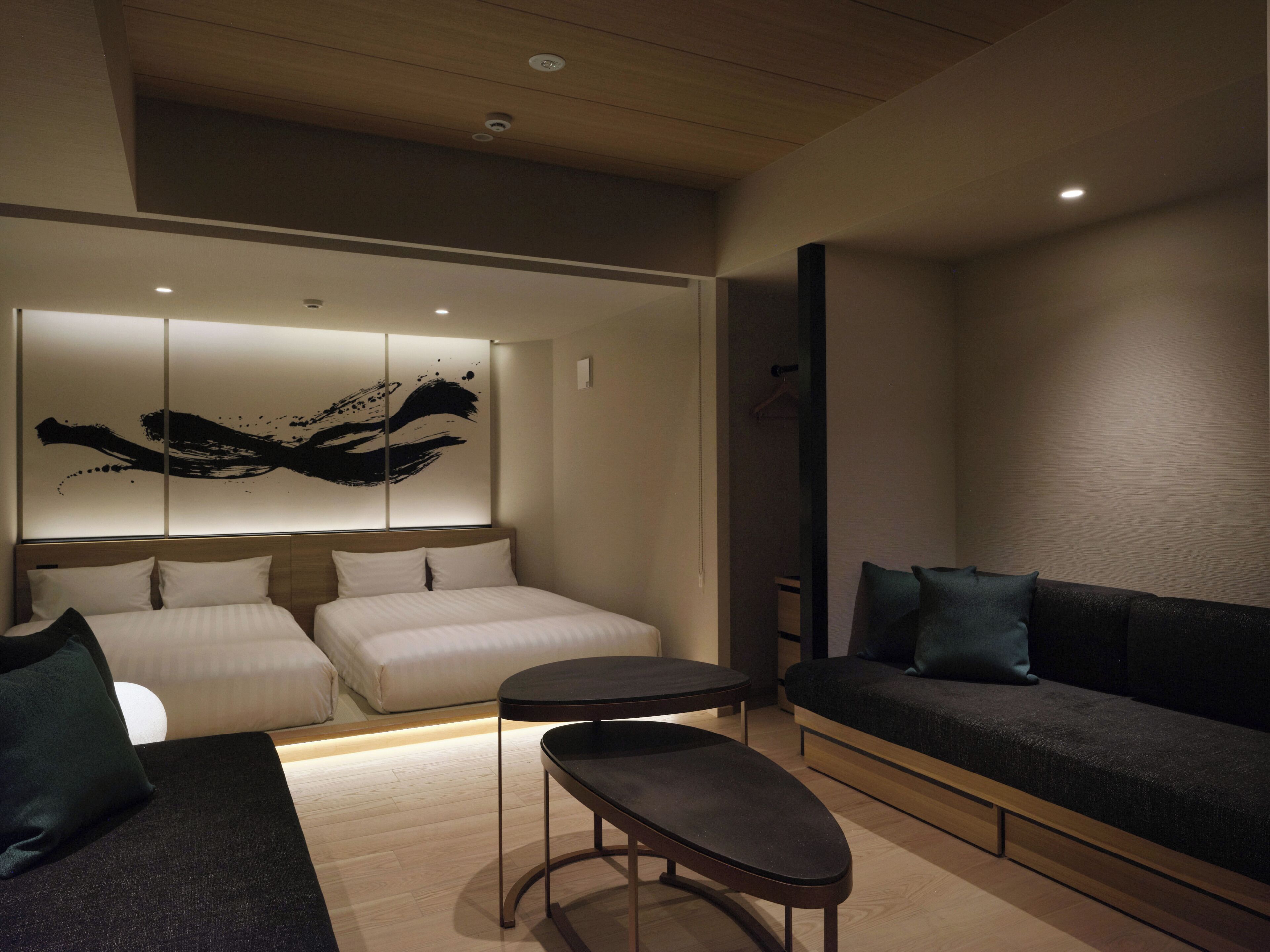 Kamer (HANA - Flower, Japanese Modern) | Een kluis op de kamer, gratis wifi, beddengoed