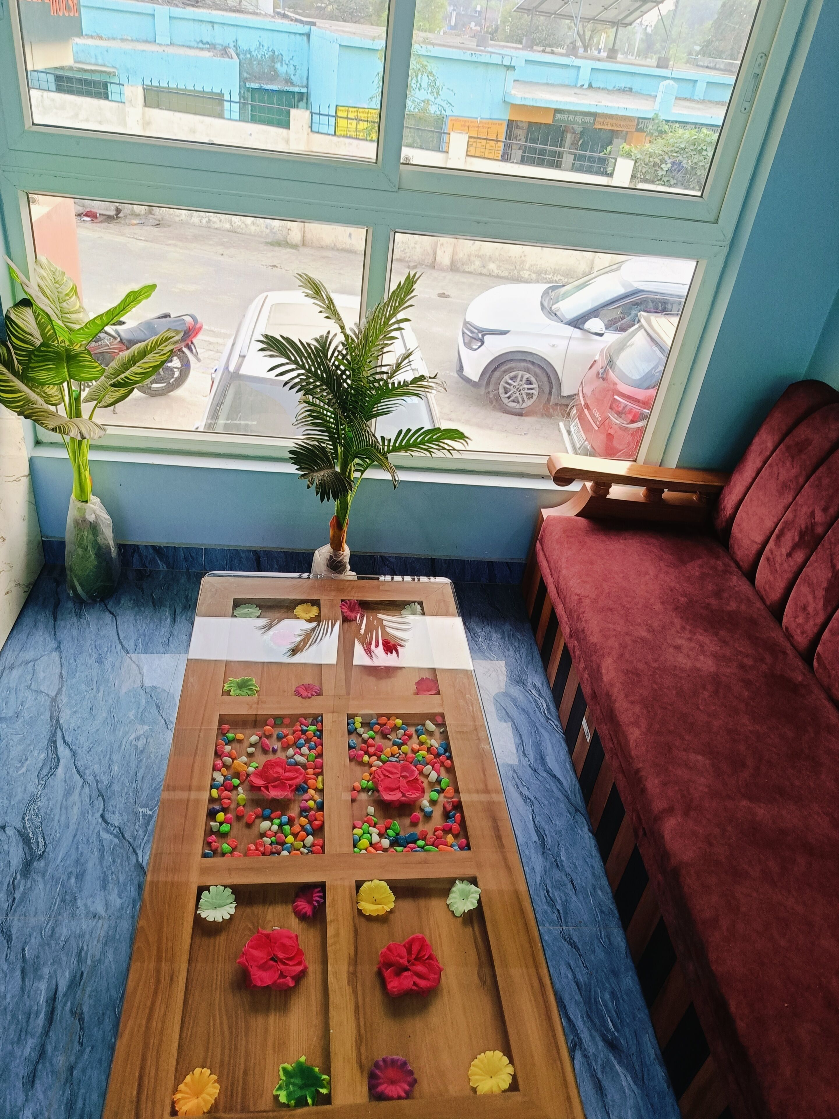 Siddeområde i lobbyen