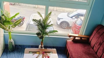 Siddeområde i lobbyen