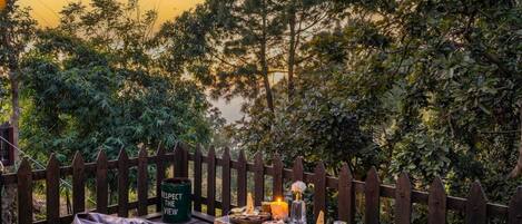 Tent, balkon, uitzicht op vallei | Uitzicht vanaf balkon