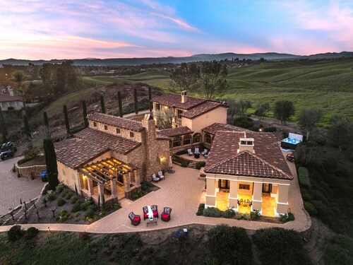 Wine-Country Estate + Vineyard Views | Near Temecula Wineries | Villa Di Gioia