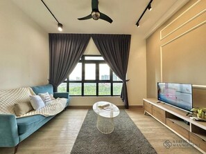 Apartment, 1 Queen Bed, City View | Living area - Meridian Medini Legoland by Stayrene (Iskandar Puteri)
