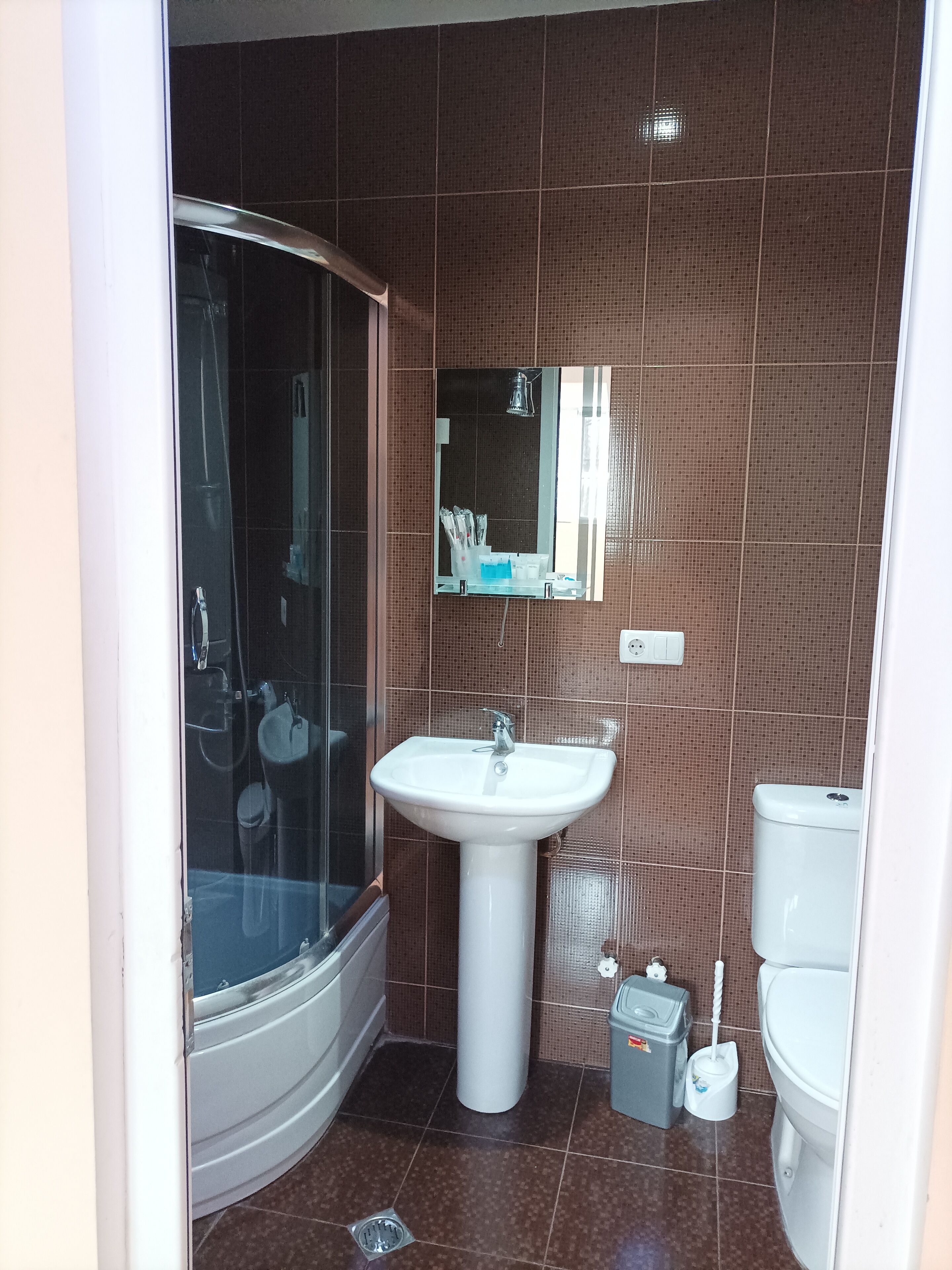 Standard Triple Room, City View | Bathroom | Shower, hair dryer, towels, soap