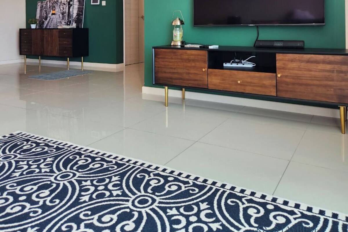 Deluxe Apartment, 2 Bedrooms, City View | Living area
