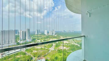 Elite-lejlighed - 2 soveværelser - balkon - byudsigt | Udsigt fra balkon