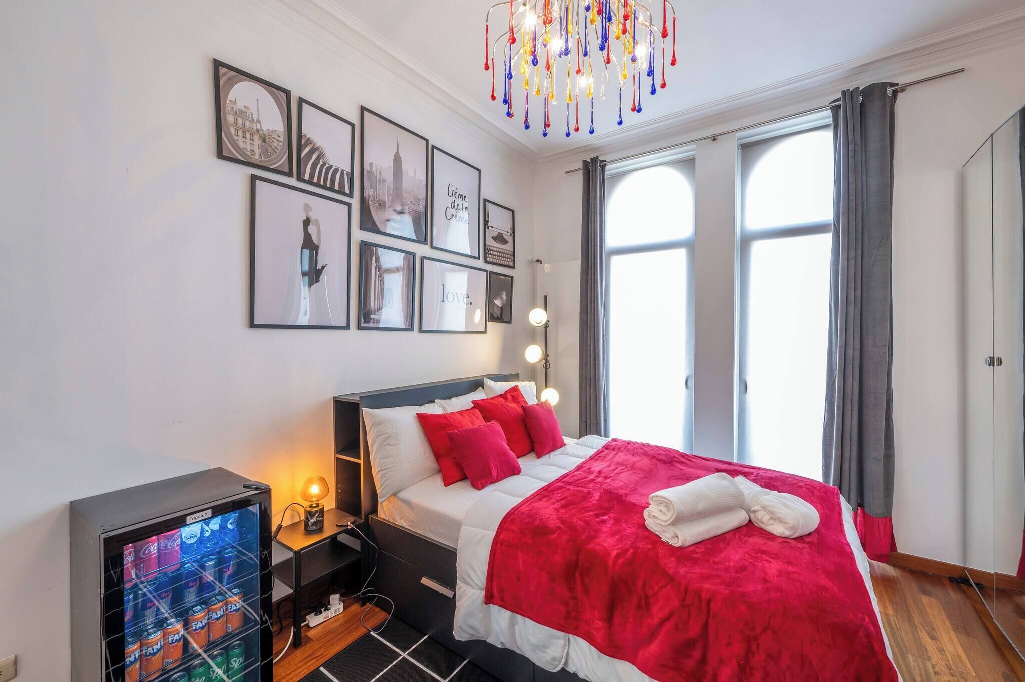 1 bedroom, iron/ironing board, internet, bed sheets