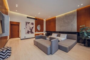 Interior - Villa Onyx I – Luxury 4BR Retreat with Indoor Pool, Sauna & Golf Views (New Cairo 3)