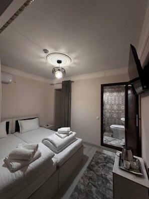 Standard Twin Room, City View | Blackout drapes, soundproofing, iron/ironing board, free WiFi - Daniyar Guest House  (Samarkand)