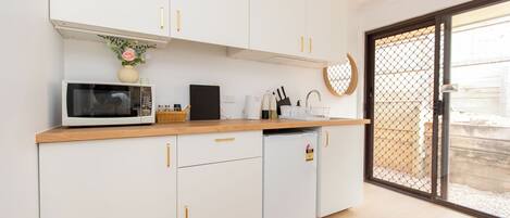 Mikrobølgeovn og kokeplater