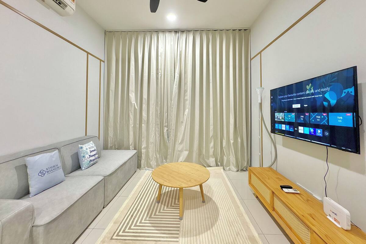 Lägenhet Grand - 3 sovrum - utsikt mot staden | Vardagsrum