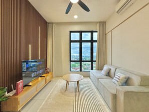 Luxury Apartment, 3 Bedrooms, City View | Living area - Space Residency KSL by Stayrene (Johor Bahru)