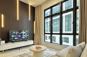 Appartamento City, 2 camere da letto, non fumatori | Area soggiorno | TV a schermo piatto