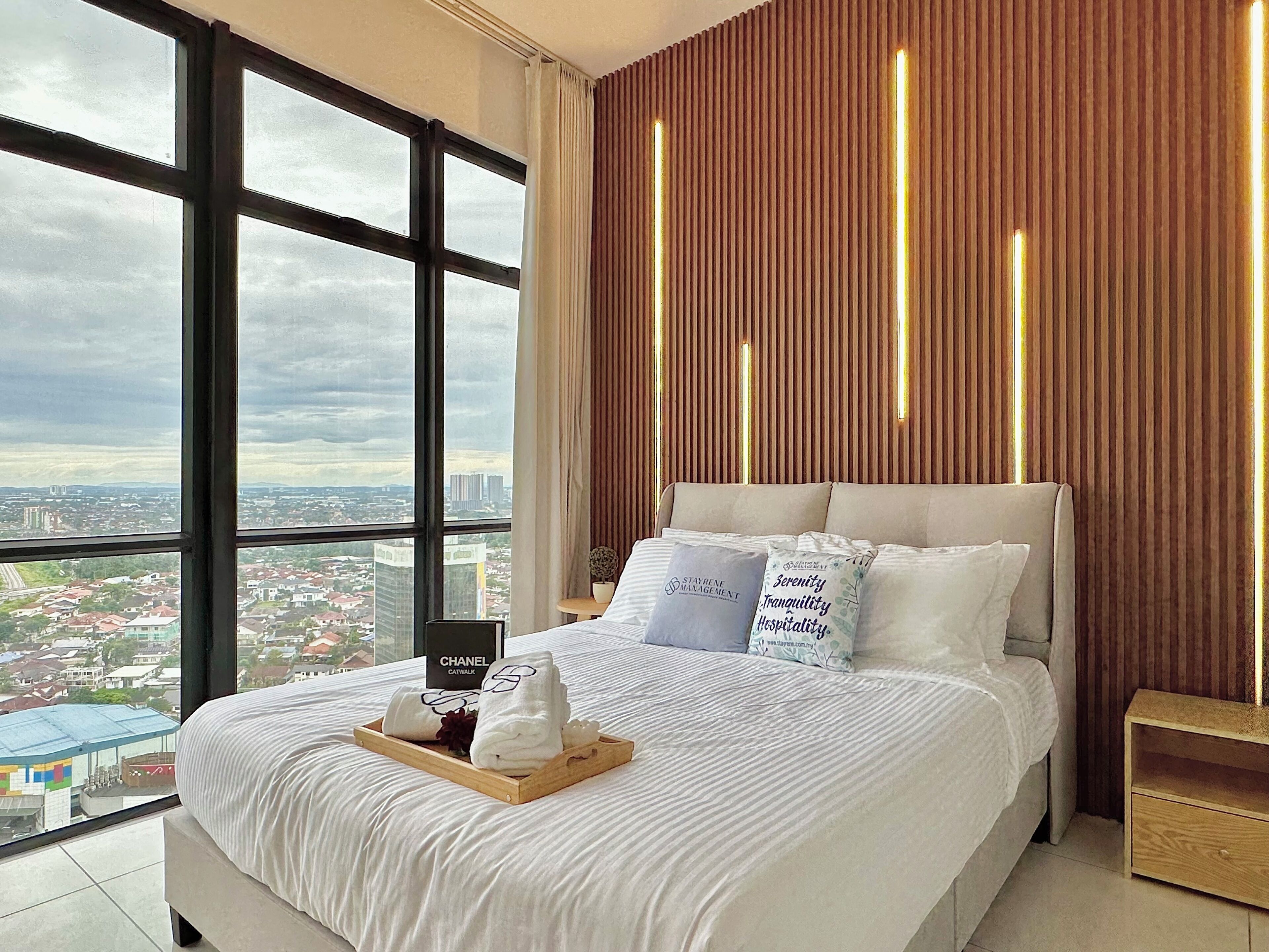 Blackout curtains, iron/ironing board, free WiFi