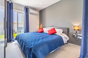 Penthouse, Kitchen, City View | Blackout drapes, iron/ironing board, free WiFi - Chic Modern Stay with Private Terrace (Sliema)