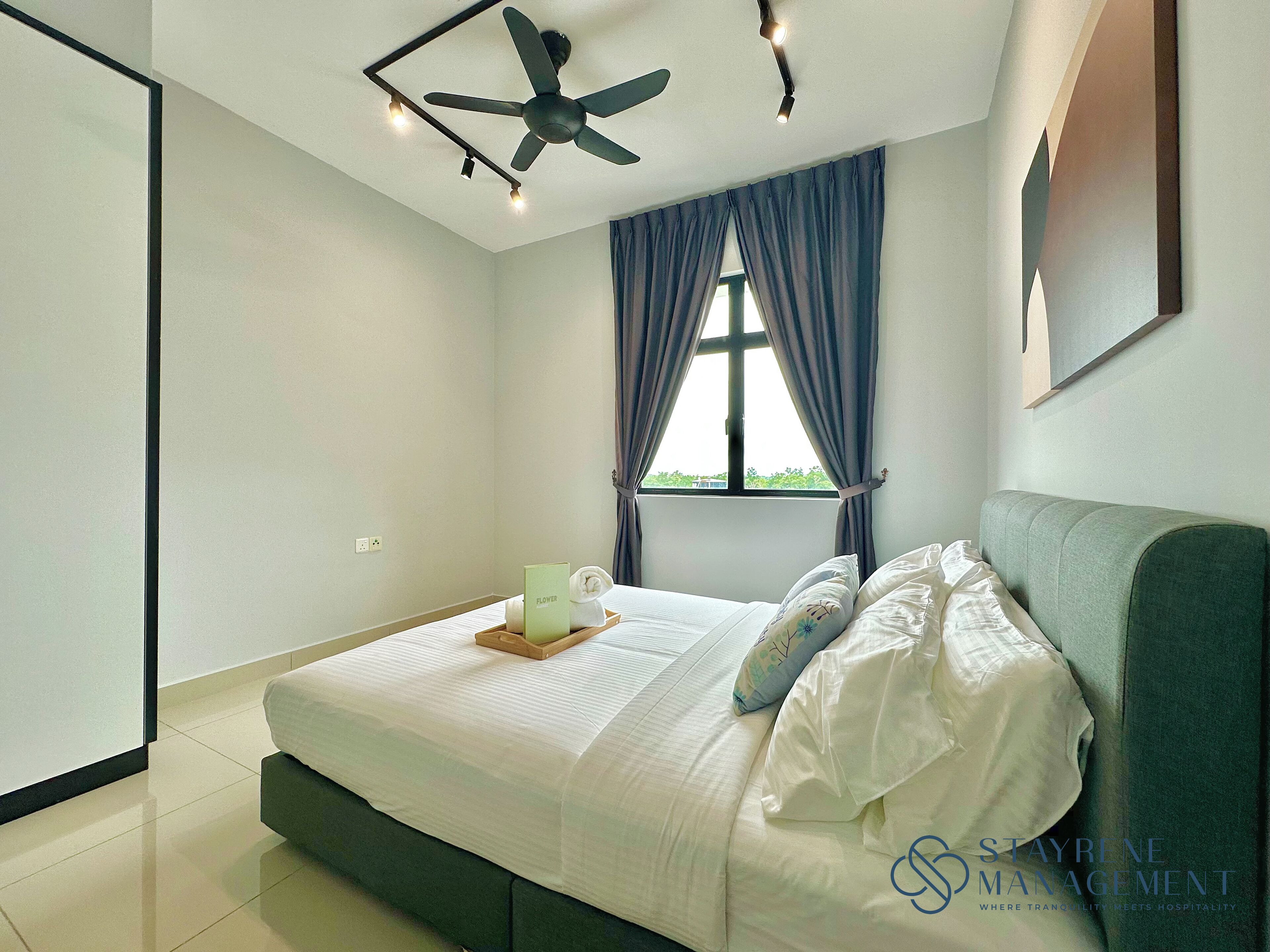 アパートメント 3 ベッドルーム バルコニー ガーデンビュー | 遮光カーテン、アイロン / アイロン台、WiFi (無料)