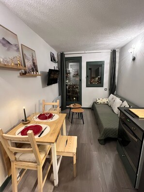 Interior - Studio cabin at the foot of the slopes - Valfréjus (Valfréjus)