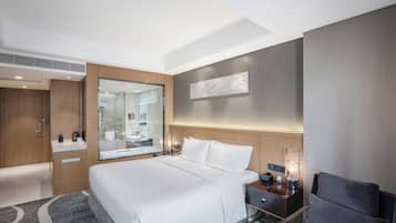 Superior Double Room, 1 King Bed, Private Bathroom, City View | In-room safe, desk, laptop workspace, blackout curtains