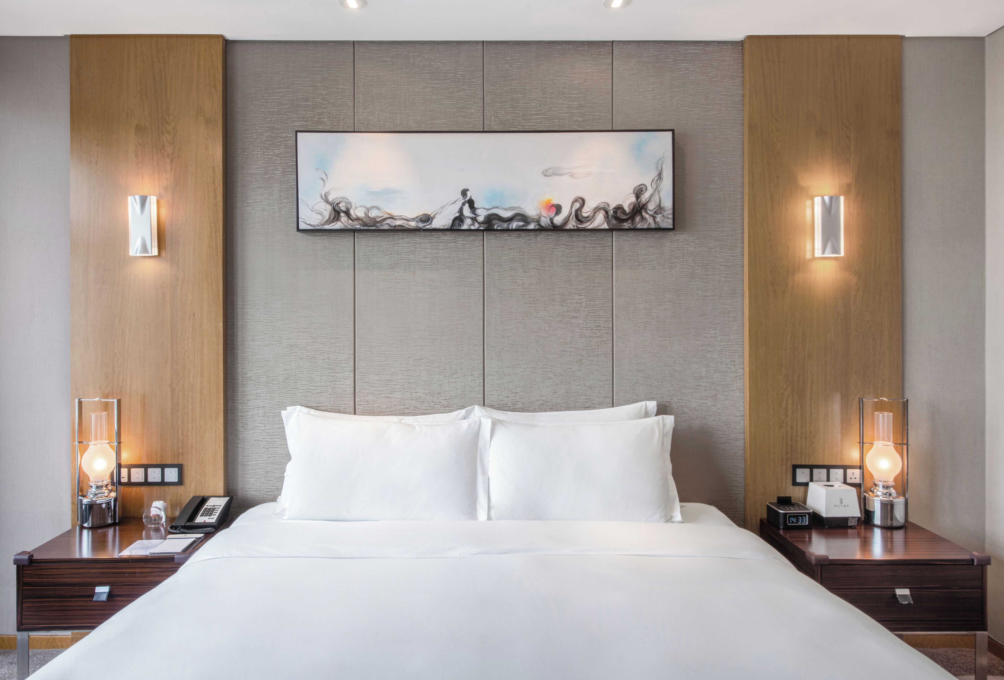 Family Room, Multiple Beds, Private Bathroom, City View | In-room safe, desk, laptop workspace, blackout curtains