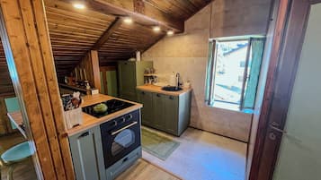 Appartamento, vista giardino | Cucina privata