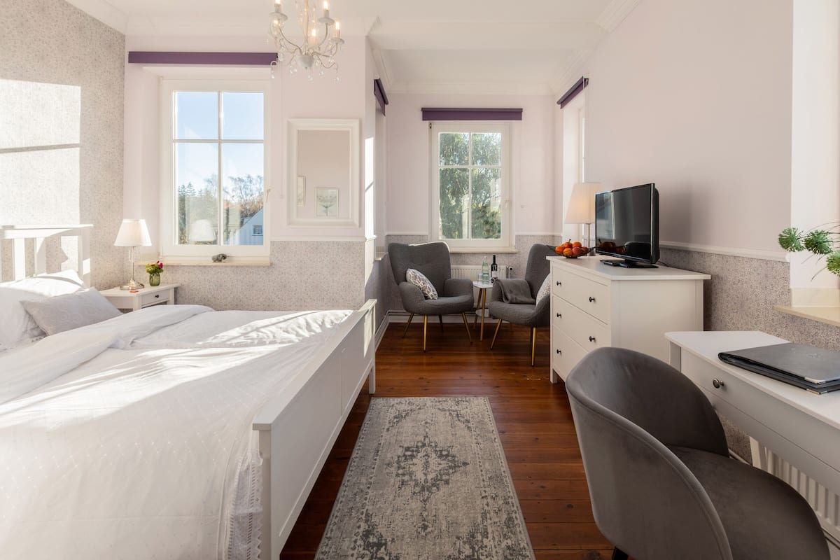 Doppelzimmer 5, tolle Aussicht | Luxe beddengoed, gratis wifi, beddengoed