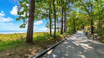 In Strandnähe, weißer Sandstrand, Sporttauchen, Schnorcheln