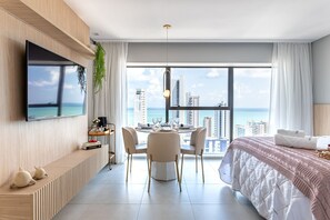 エクスクルーシブ アパートメント | 1 室のベッドルーム、アイロン / アイロン台、WiFi (無料)、ベッドシーツ