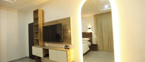 Economy Apartment, Balcony, City View | Desk, laptop workspace, soundproofing, iron/ironing board