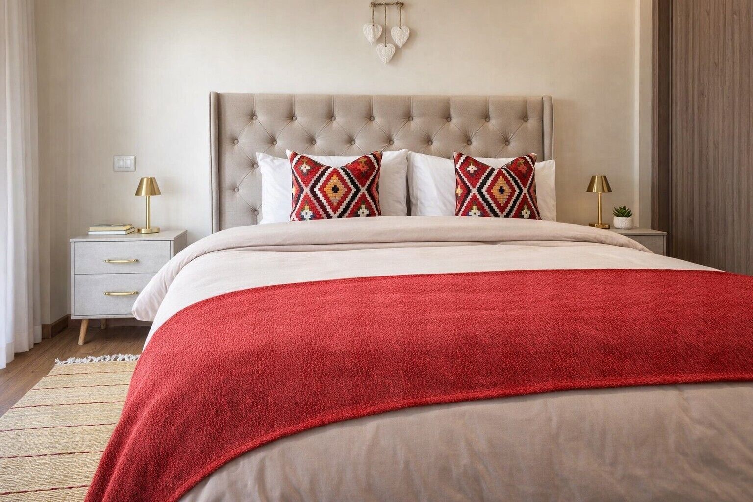 2 soverom, skrivebord, strykejern/-brett og wi-fi (inkludert)