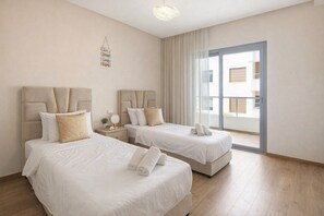 2 slaapkamers, een bureau, een strijkplank/strijkijzer, gratis wifi