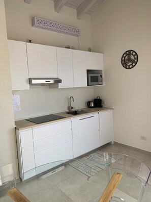 Microondas, placa de cocina y lavavajillas