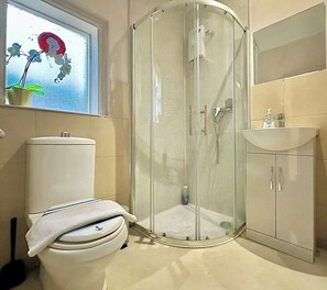 Shower, hair dryer, towels - Large Property in the Heart of London (London)