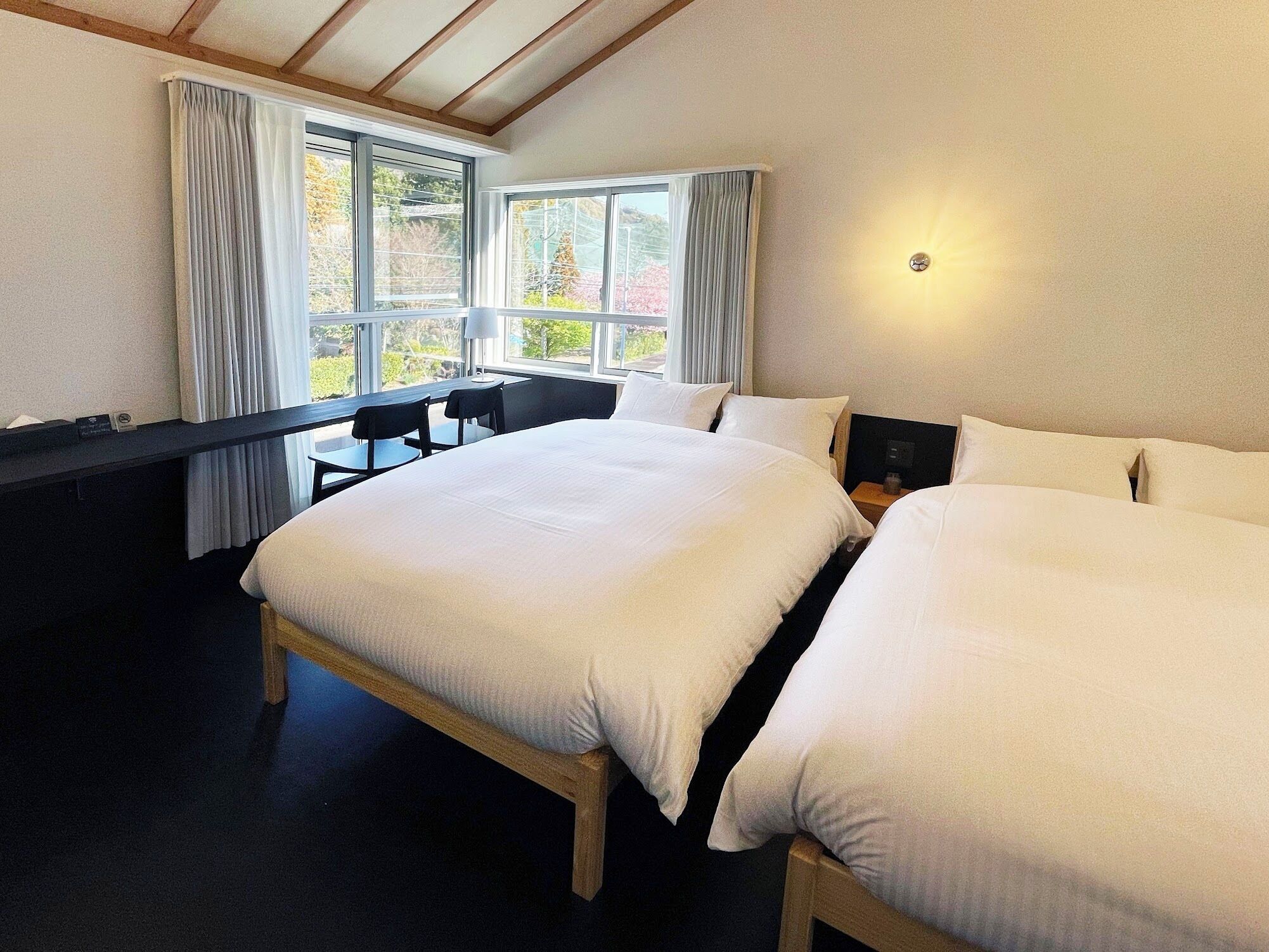 Twin Room, Garden View | Laptop workspace, blackout curtains, iron/ironing board, free WiFi