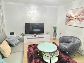 Apartment, 2 Schlafzimmer, Gartenblick | Wohnzimmer