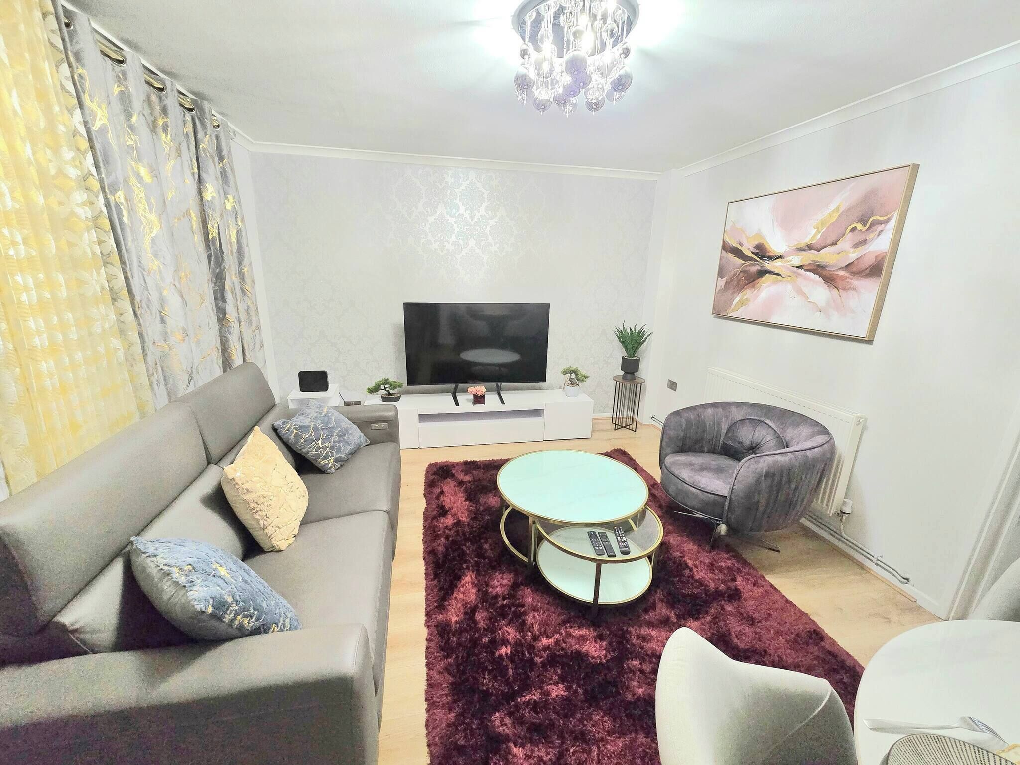 Appartement, 2 slaapkamers, uitzicht op tuin | Woonkamer