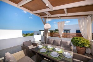 Outdoor dining - Anatoli 12B - Amazing Two Bedrooms Apartment with private balconies (Rethimno)