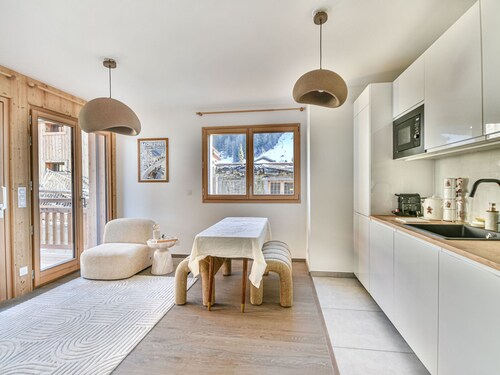 Charming T2 with cabin 50m from slopes for 4-5 pers