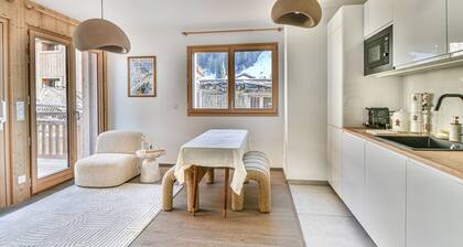 Charming T2 with cabin 50m from slopes for 4-5 pers