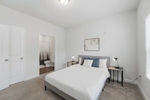 2 bedrooms, desk, iron/ironing board, travel cot