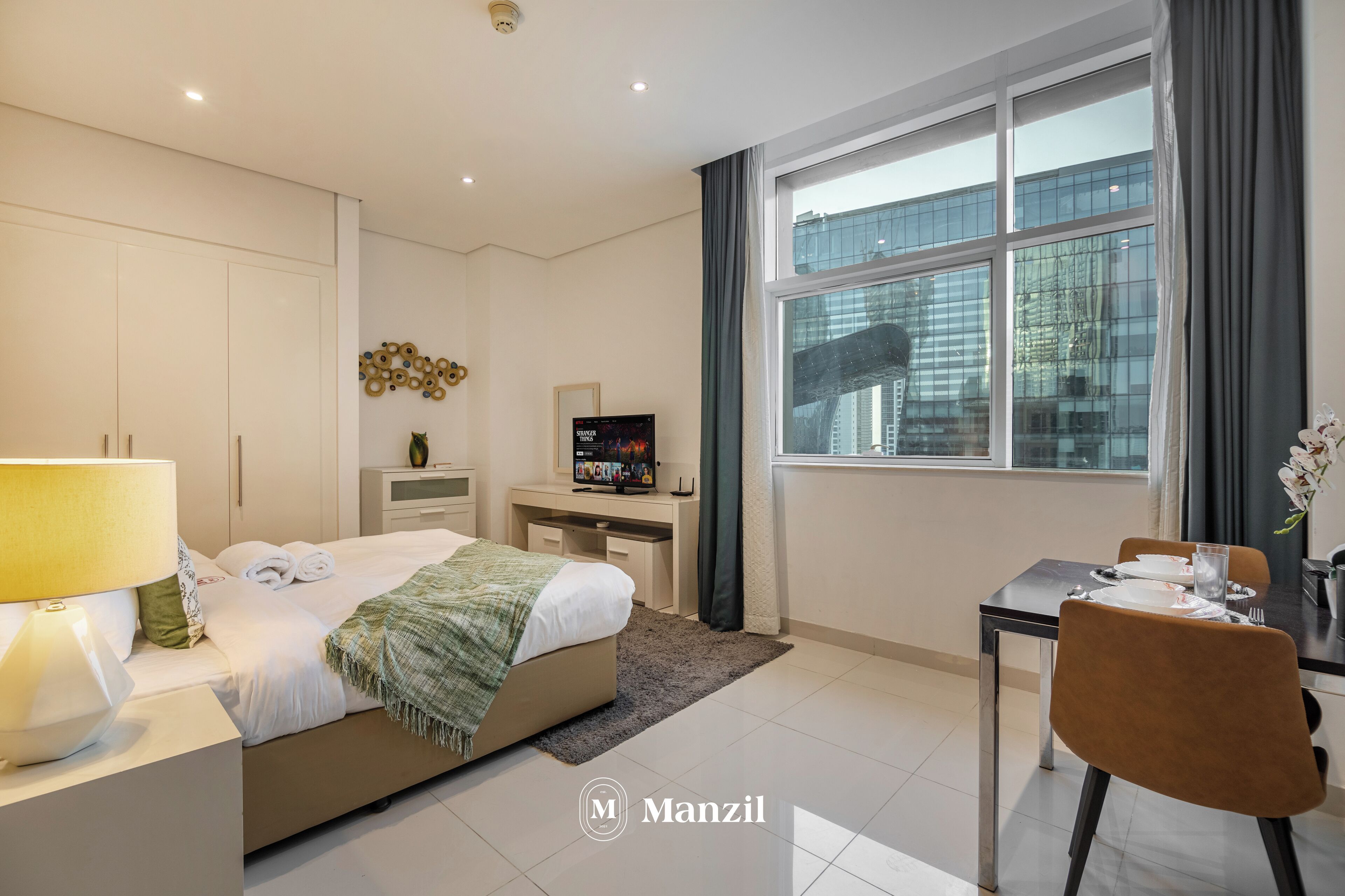 奢华开间, 城市景观 | 遮光窗帘、熨斗/熨衣板、免费 WiFi