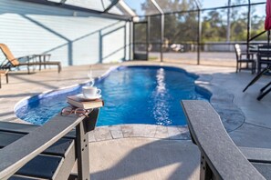 Outdoor pool - Ground Level Private Beach Home w/Pool & Beach Access- Adorable and affordable! (Gulf Shores)